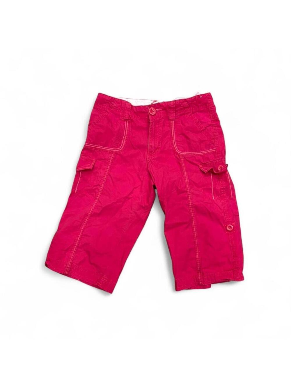 Y2K Faded Glory pink cargo capri pants
